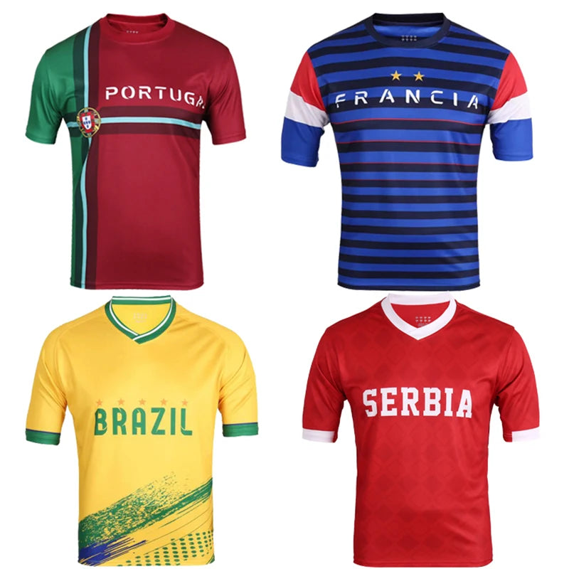 Camiseta de fútbol personalizada para hombres