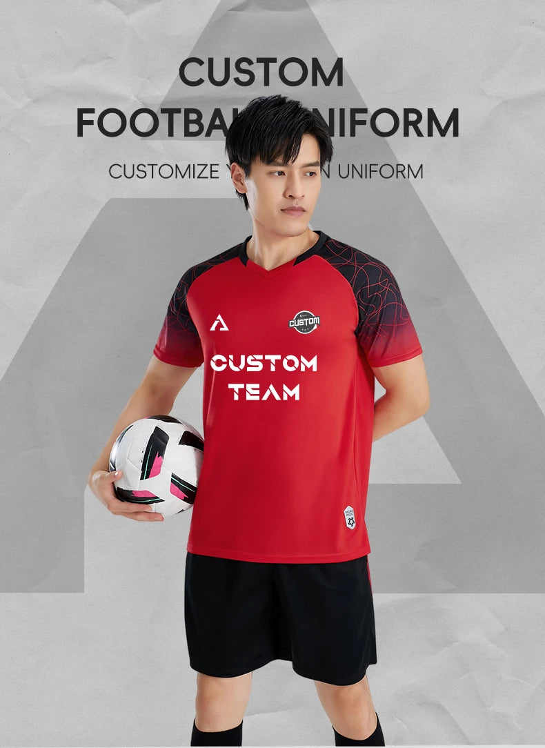 High Quality Men Football Jerseys Wholesale Soccer Clothes Sets Club Team Training Football Uniforms Adult Soccer Jersey D8862