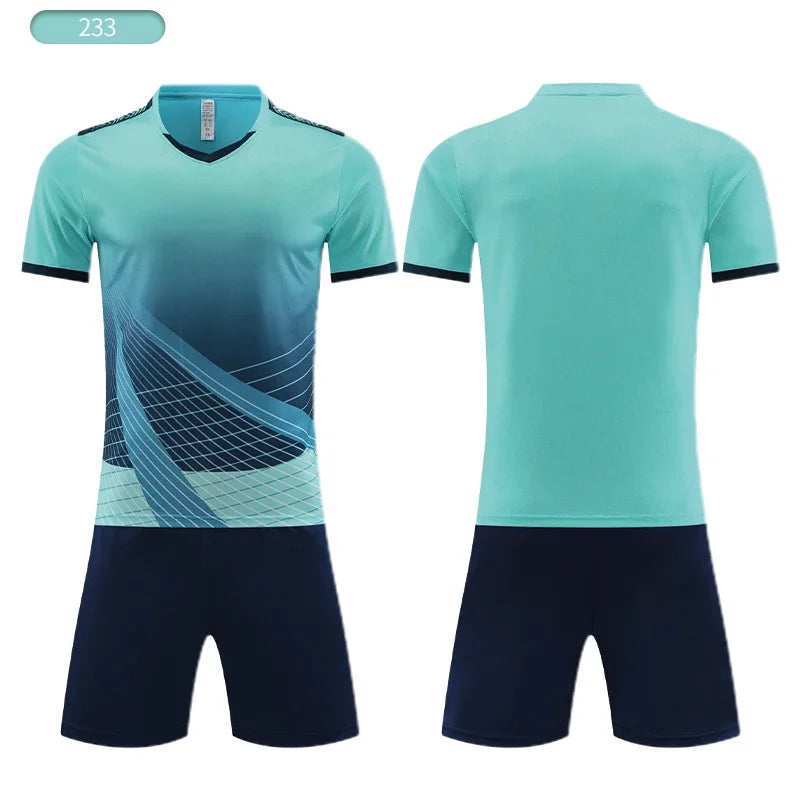 Soccer Jersey Custom Sets sublimation original Design Training kits Football uniform t-Shirt sport team For kids for Men XY233
