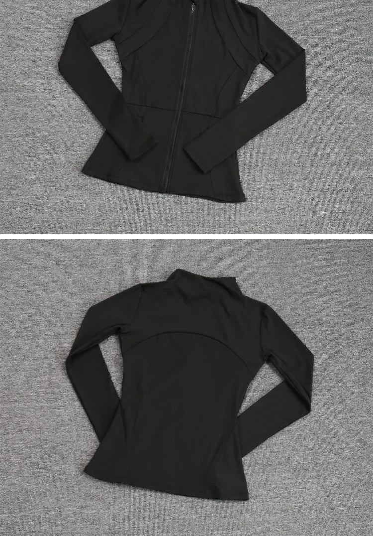 Sports Coat Women's Shirt Yoga Slim Long Sleeve Fast Running Thin Pilates Fitness Suit Top Clothing