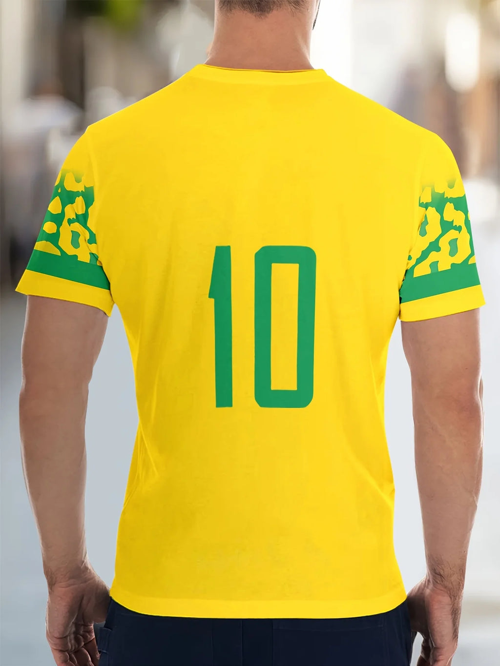 Men's 3D Soccer Print T-Shirt - Breathable Lightweight & Comfortable | Perfect for Outdoor Sports & Casual Wear Spring Autumn