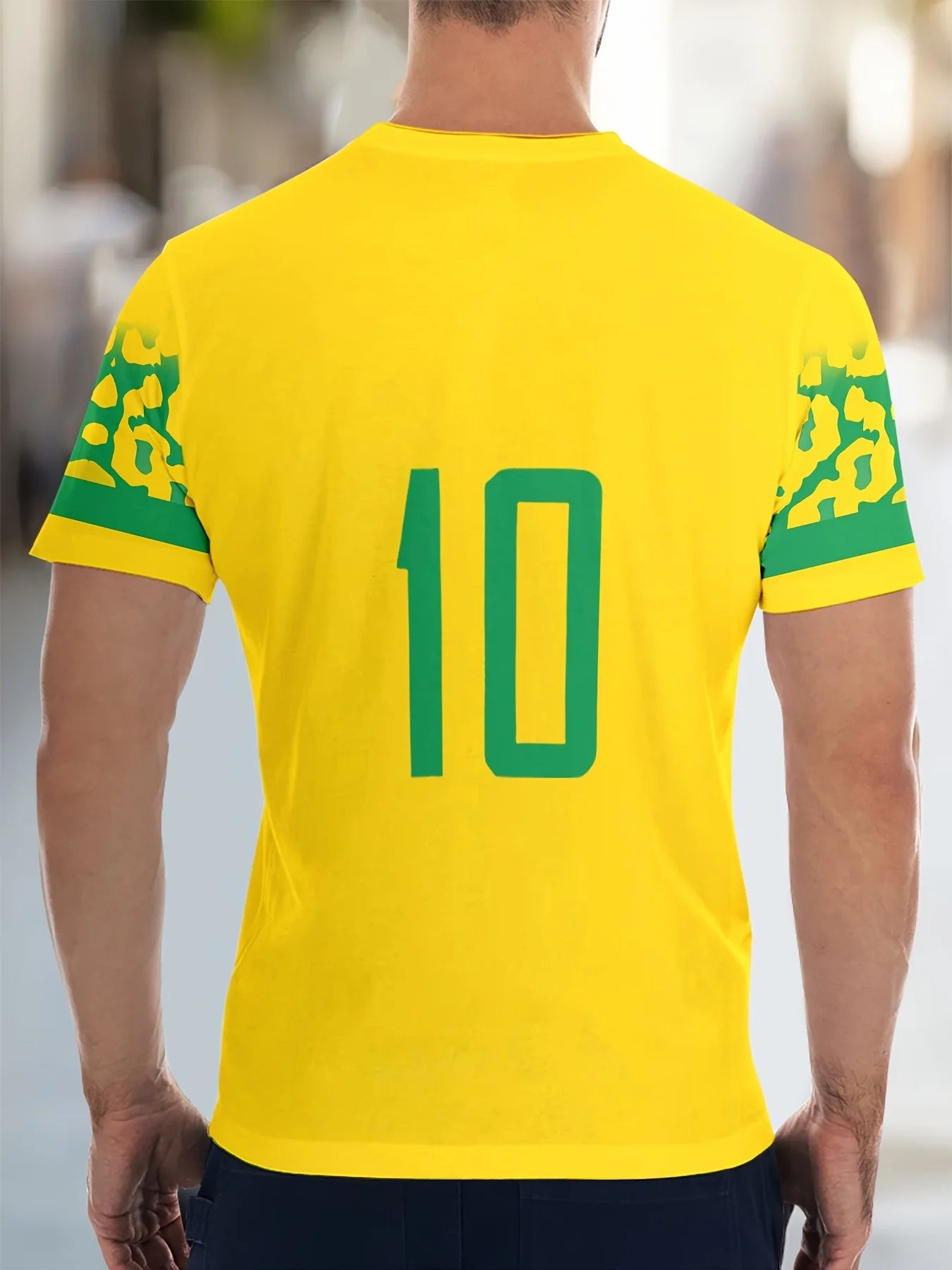 Men's 3D Soccer Print T-Shirt - Breathable Lightweight & Comfortable | Perfect for Outdoor Sports & Casual Wear Spring Autumn