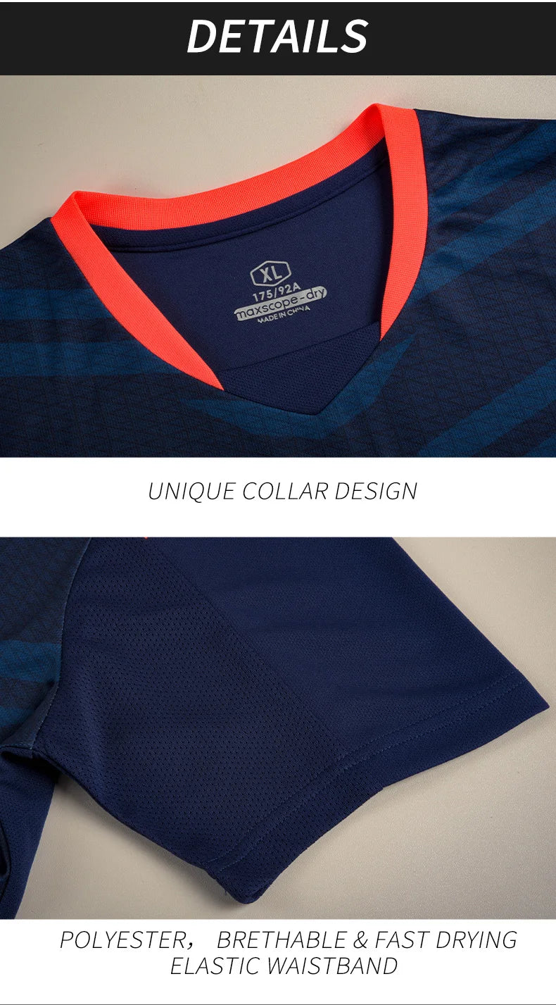 Wholesale Custom Design Breathable Comfortable Soccer Jersey Kits Team Soccer Sports Uniforms Men Football Uniform Sets M8631