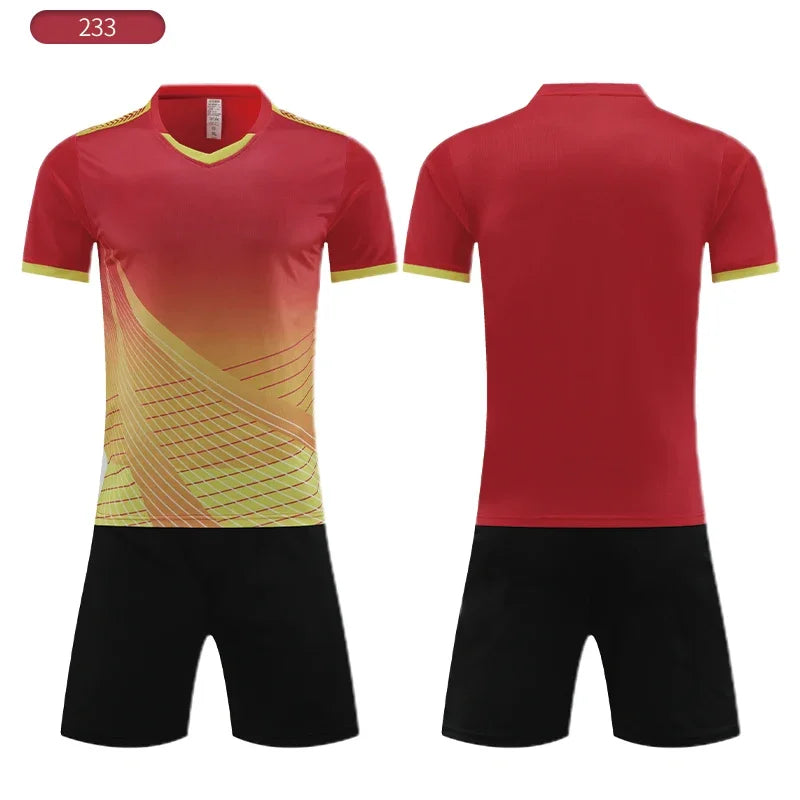 Soccer Jersey Custom Sets sublimation original Design Training kits Football uniform t-Shirt sport team For kids for Men XY233