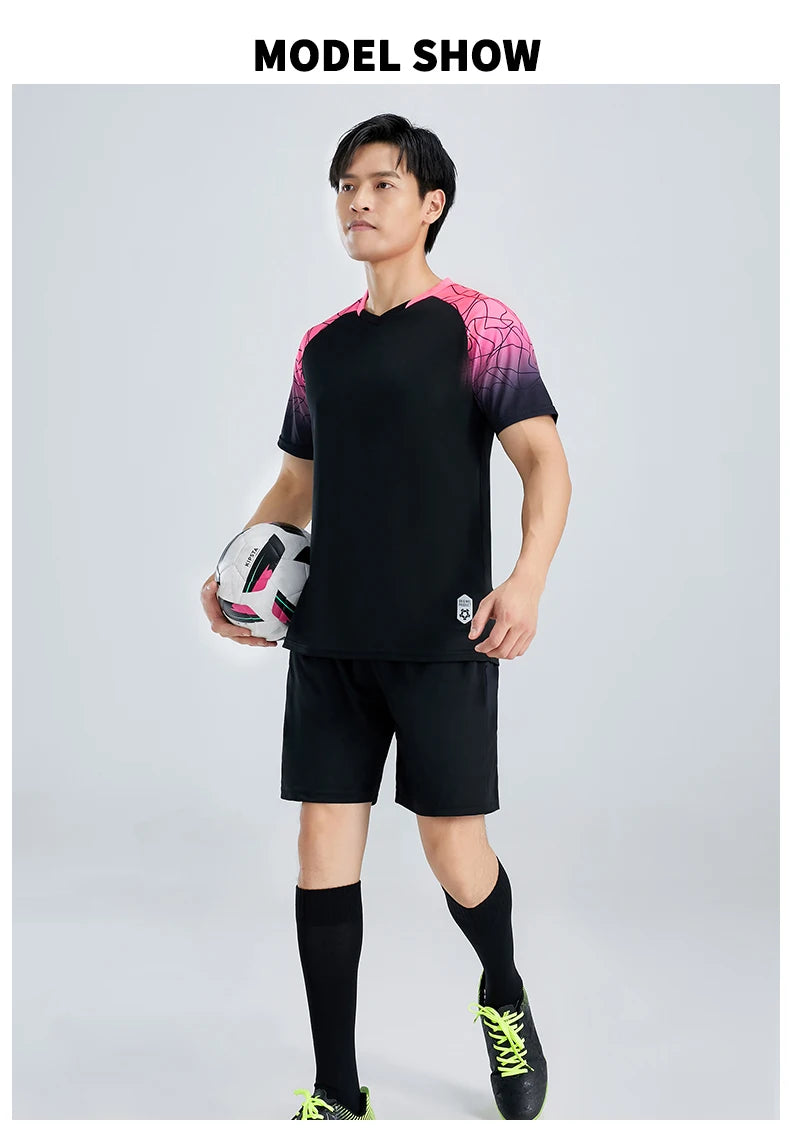High Quality Men Football Jerseys Wholesale Soccer Clothes Sets Club Team Training Football Uniforms Adult Soccer Jersey D8862