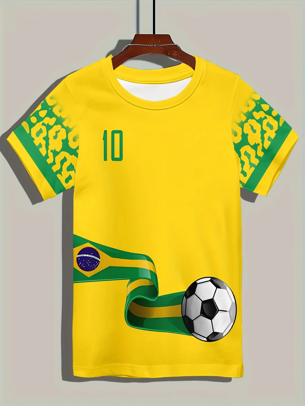 Men's 3D Soccer Print T-Shirt - Breathable Lightweight & Comfortable | Perfect for Outdoor Sports & Casual Wear Spring Autumn