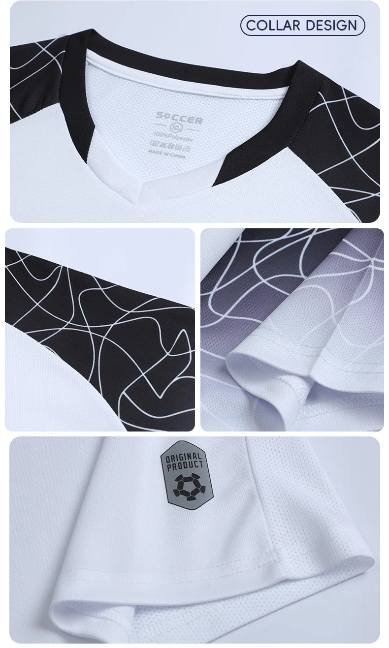 High Quality Men Football Jerseys Wholesale Soccer Clothes Sets Club Team Training Football Uniforms Adult Soccer Jersey D8862