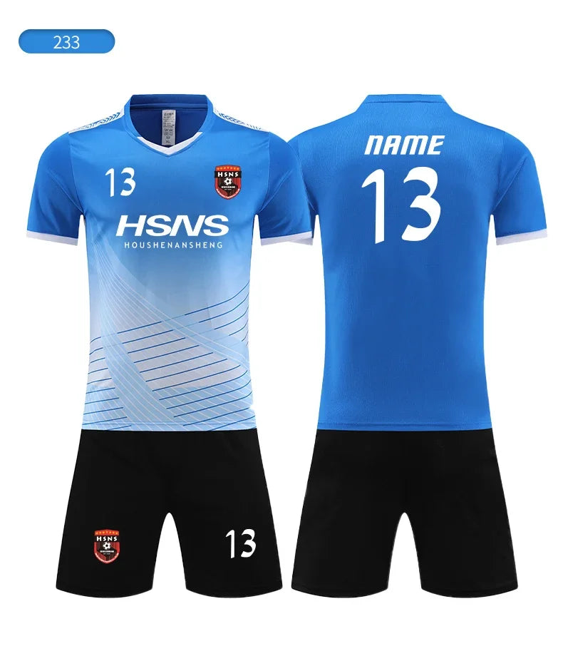 Soccer Jersey Custom Sets sublimation original Design Training kits Football uniform t-Shirt sport team For kids for Men XY233