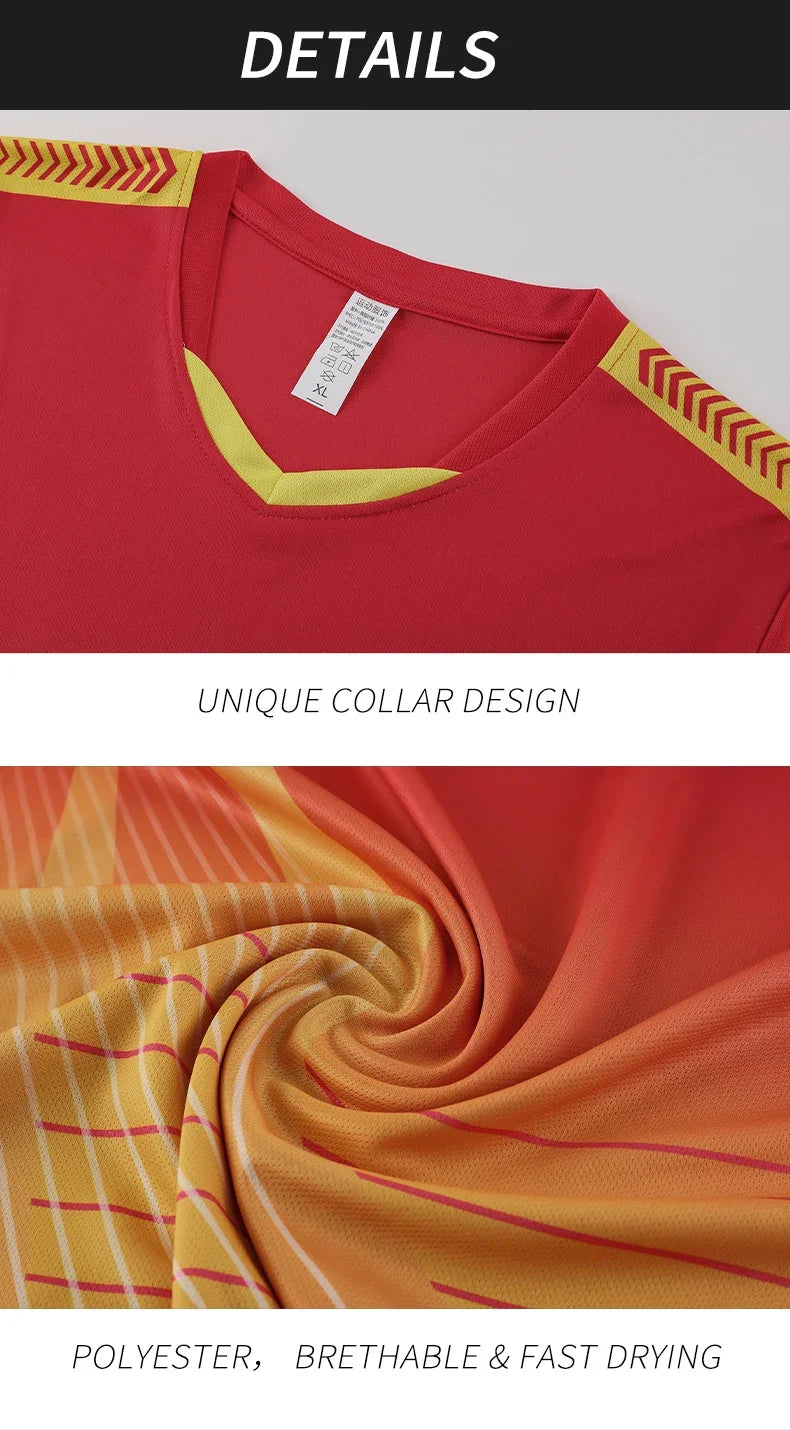 Soccer Jersey Custom Sets sublimation original Design Training kits Football uniform t-Shirt sport team For kids for Men XY233