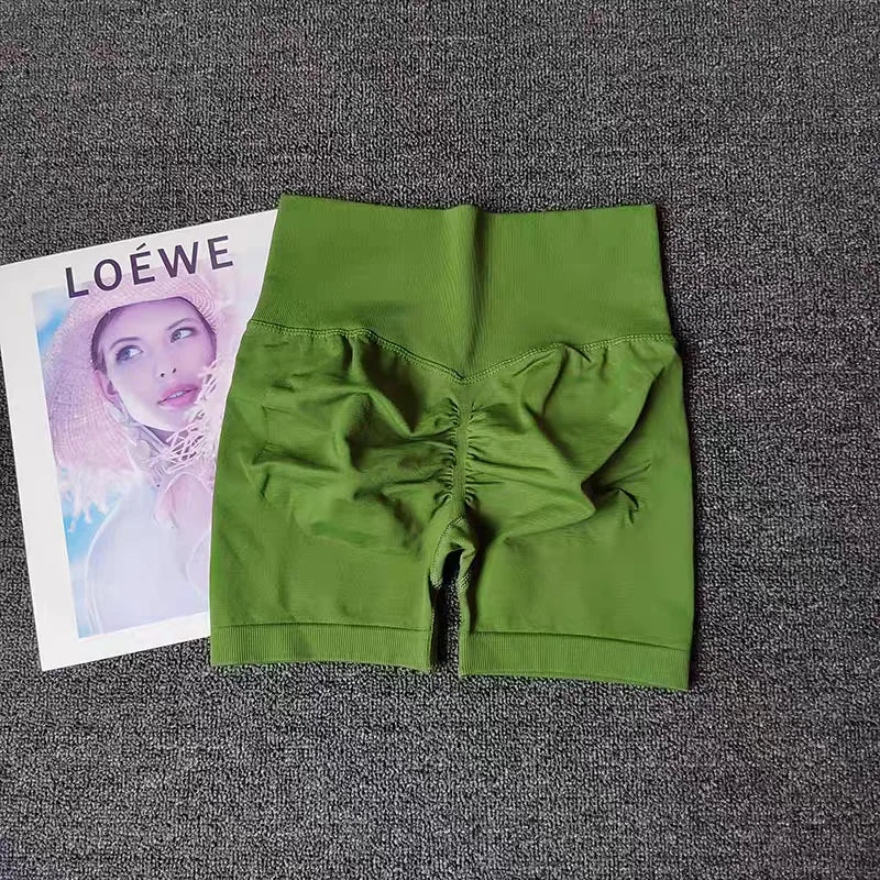 Summer Yoga Shorts Women Fitness Shorts Breathable Sports High Waist Running Shorts Cycling Shorts Workout Gym Sports Shorts