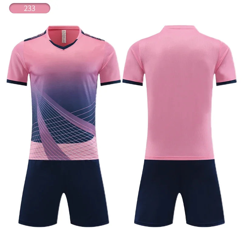 Soccer Jersey Custom Sets sublimation original Design Training kits Football uniform t-Shirt sport team For kids for Men XY233